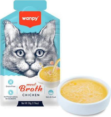 Wanpy Adult Cat Soup Meat Broths Chicken 50 g