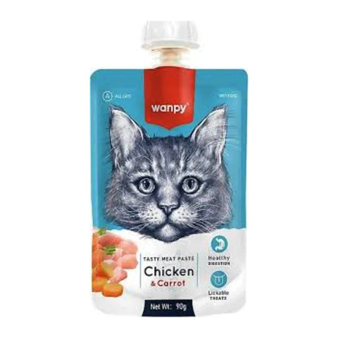Wanpy Adult Cat Tasty Meat Chicken & Carrot 90 g