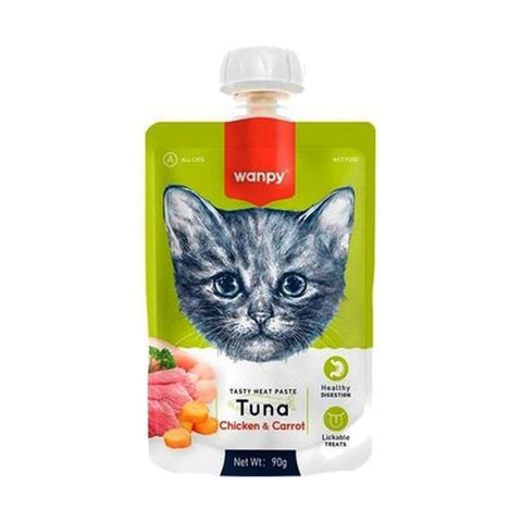Wanpy Adult Cat Tasty Meat Tuna Chicken & Carrot 90 g