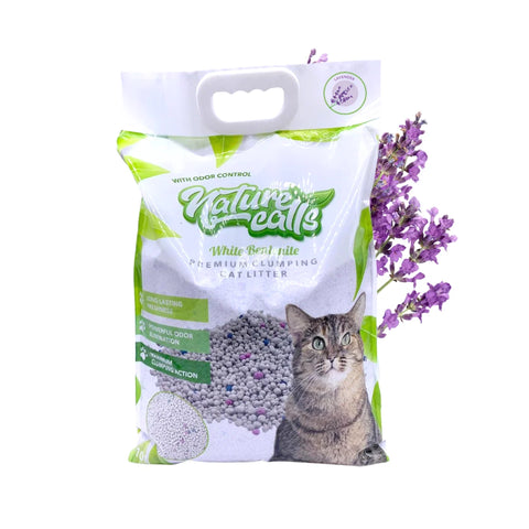 Nature Calls – White Bentonite Premium Litter – 10L