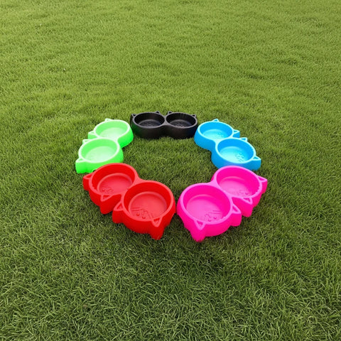 Cat Shape Double Bowl
