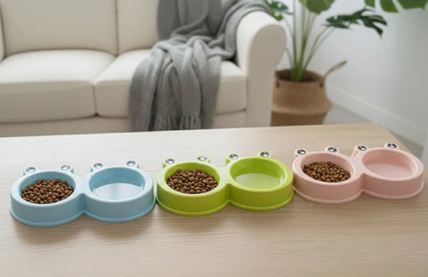 Funny Eyes Double Bowl