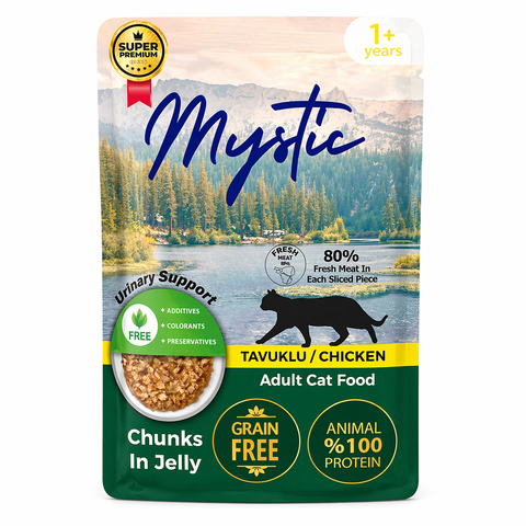 Mystic 1+ Adult Cat Chunks In Jelly – 85 Gram Pouch