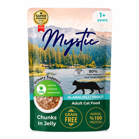Mystic 1+ Adult Cat Chunks In Jelly – 85 Gram Pouch