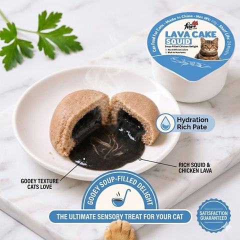 Flori Pet Lava Cake Cat Treat - Squid – 65 Gram