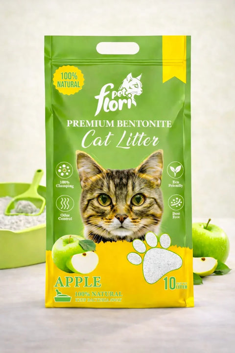 Flori Pet Bentonite Litter Apple -10L