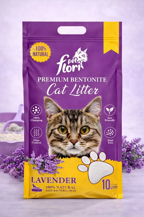 Flori Pet Bentonite Litter Lavender -10L