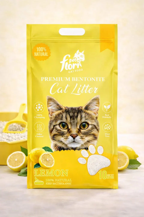 Flori Pet Bentonite Litter Lemon-10L