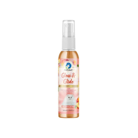 Fluff n Buff Gloss And Glide for Cats and Kittens (Peach Scented)
