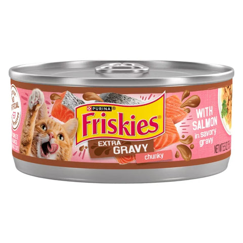 Friskies Extra Savory Gravy With Salmon Adult Wet Cat Food - 156G