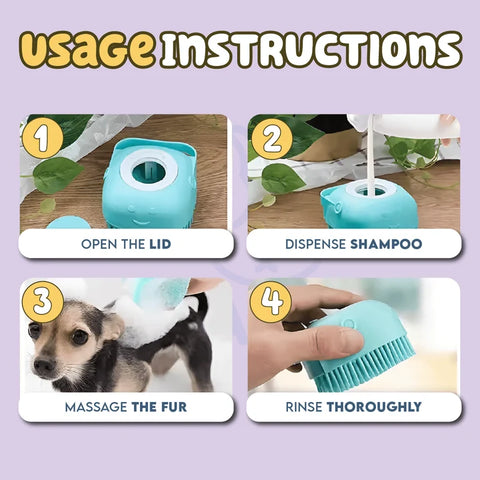 Silicone Pet Bathing Shampoo Container