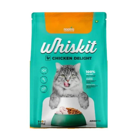 Whiskit Chicken Delight Adult Dry Cat Food 1.36kg