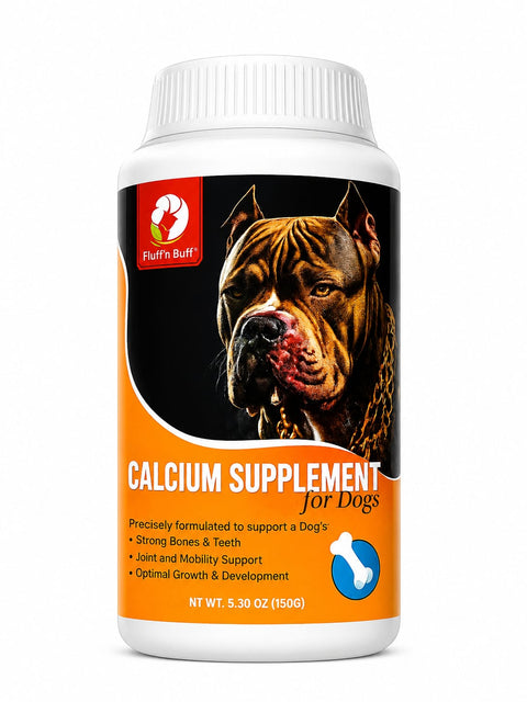 Fluff’n Buff Calcium Supplement for Dogs 150g