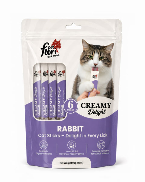 Flori Pet Creamy Cat Treat – Rabbit - 90g