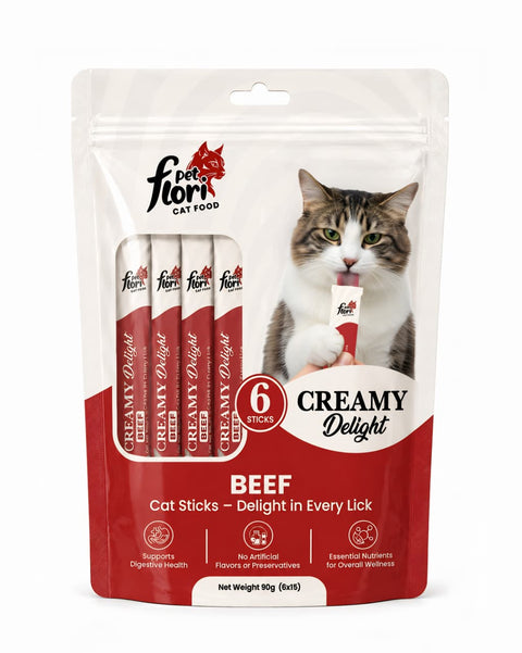 Flori Pet Creamy Cat Treat –  Beef - 90g