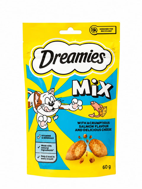 Dreamies Cat Treats with Salmon and Cheese 60g