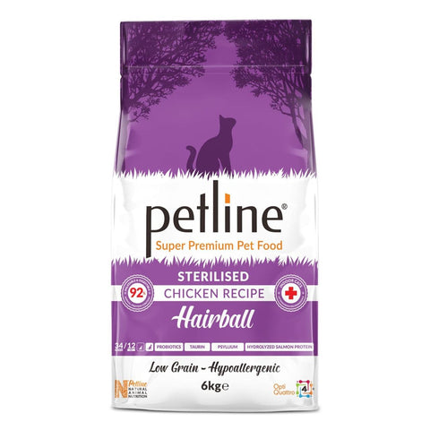 Petline Adult Hairball Cat Food Chicken Selection