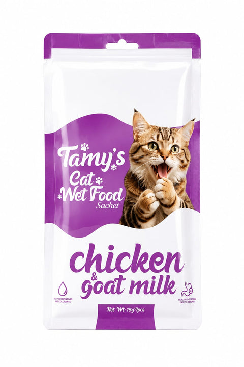 Tamys Creamy Treat for Cat – Chicken And Goat Milk Flavour