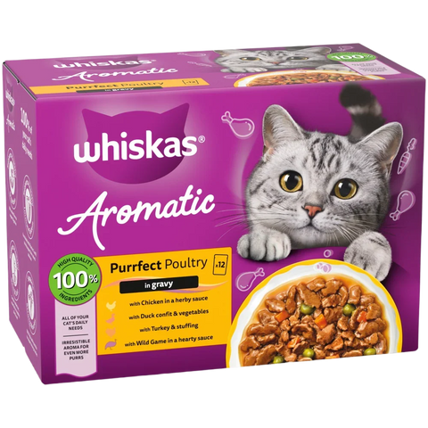 Whiskas Aromatic Selection Purrfect Poultry In Gravy  85g