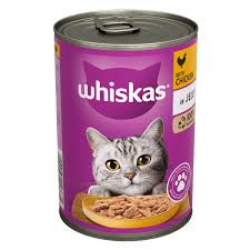 WHISKAS® Adult Cat Wet Food chicken  in Jelly Tin 400g