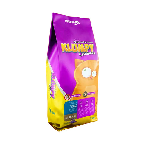 Klumpy Lavender Cat Litter (Lavender-scented) - 16 Litres