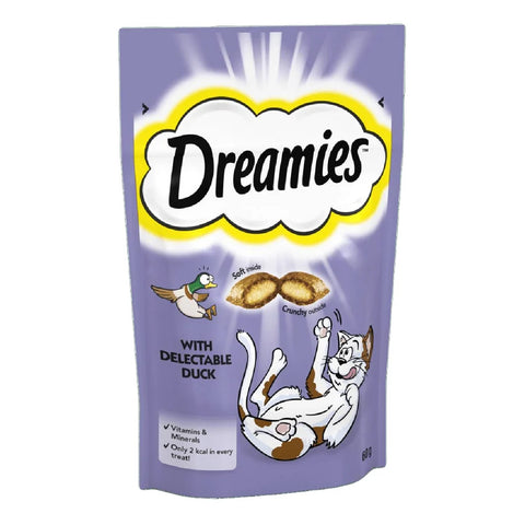 Dreamies Kitten And Adult Cat Treats With Duck - 60G