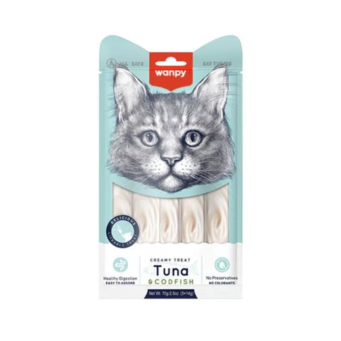 Wanpy Creamy Lickable Treat  – Tuna and Codfish