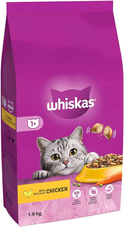 WHISKAS Dry Food Chicken 1+ Adult 1.9 Kg