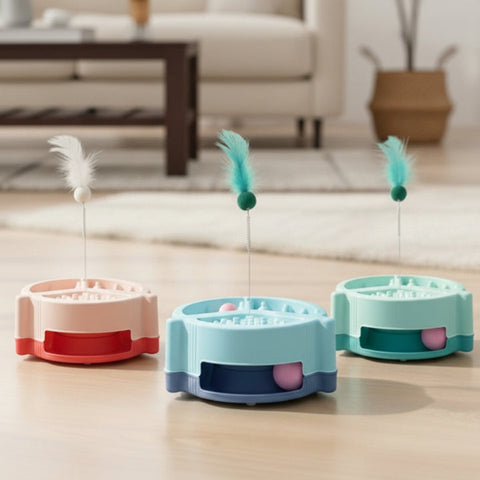 Turn Table & Play Interactive Cat Toy