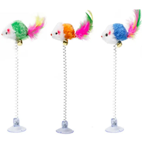 Cat Suction Spring Toy (Single Piece)