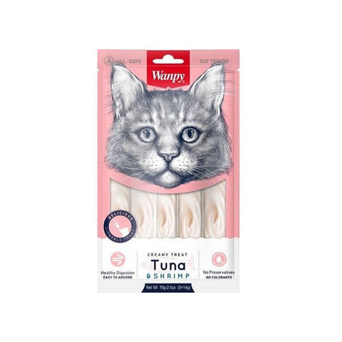 Wanpy Lickable Creamy Treat – Tuna & Shrimp (70g)