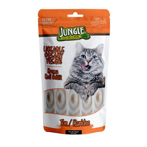 Jungle Creamy Lickable Teat – Tuna & Shrimp