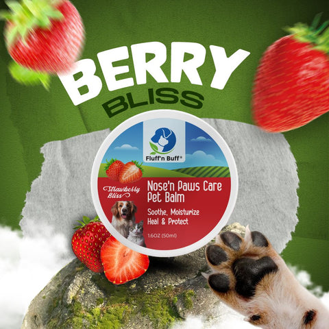 FLUFF N BUFF NOSE N PAWS CARE PET BALM (STRAWBERRY) 50ML